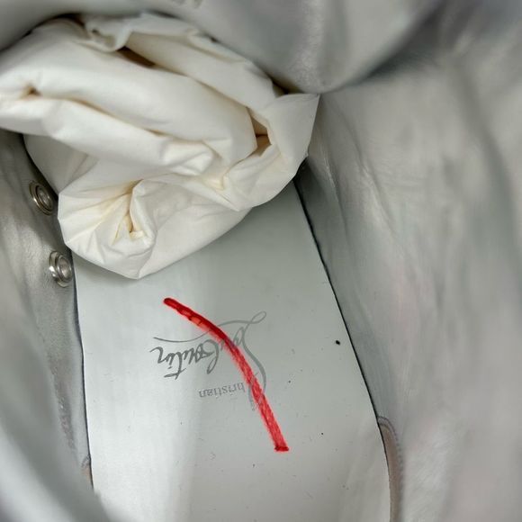 Men’s Christian Louboutin  spiked  high top sneakers size 41 made in Italy - Picture 8 of 12